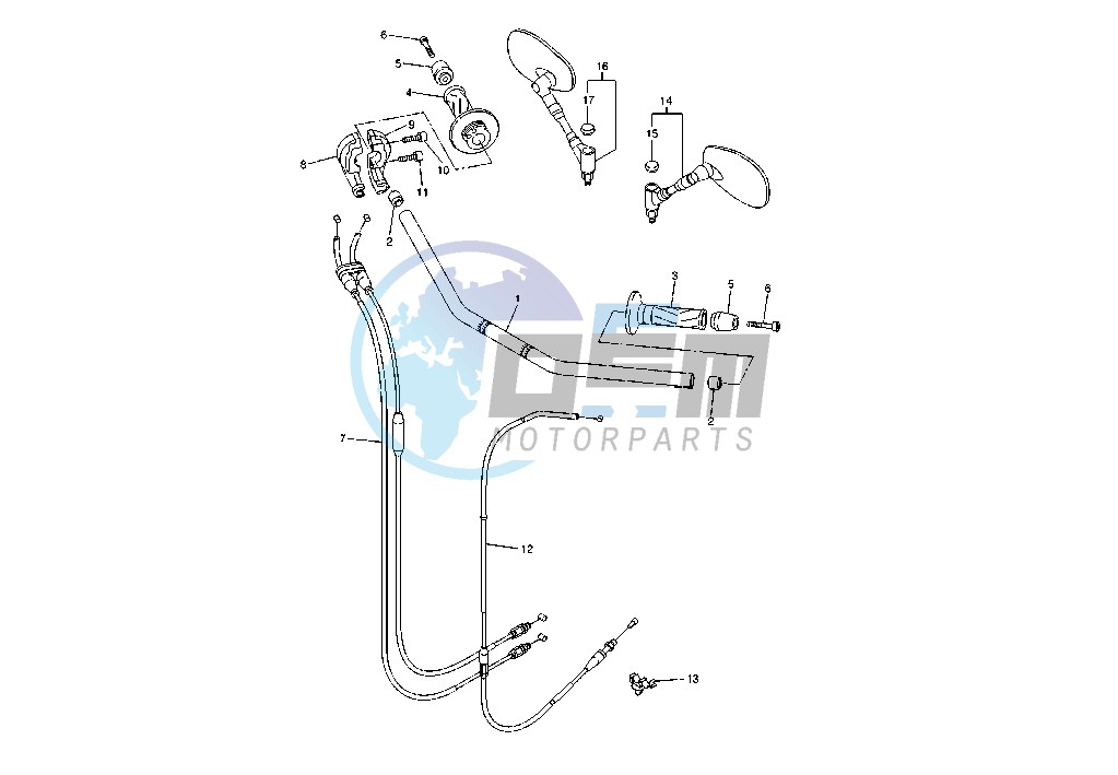 STEERING HANDLE - CABLE