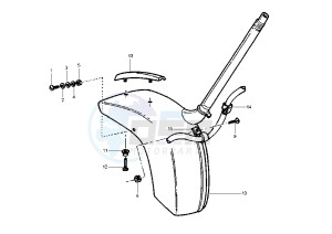 PX 125-150-200 drawing Front mudguard