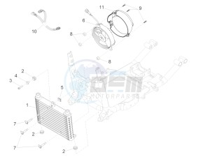 Eldorado 1400 1380 USA drawing Oil radiator