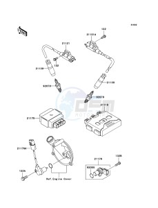 KVF650 4x4 KVF650-D1 EU GB drawing Ignition System