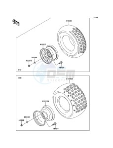 KFX700 KSV700A7F EU drawing Tires