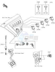 MULE PRO-DX KAF1000EJF EU drawing Ignition Switch