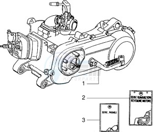 NRG 50 MC2 drawing Engine