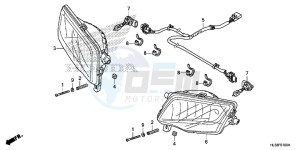 SXS700M4H Europe Direct - (ED) drawing HEADLIGHT