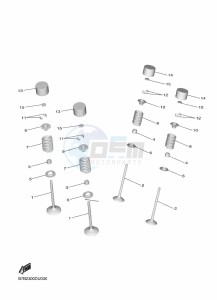 YZ250F (B7BB) drawing VALVE