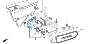 CBX750P2 drawing SIDE COVER