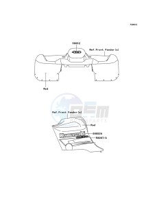 KVF360 4x4 KVF360A7F EU GB drawing Decals(Red)(EU,UK)