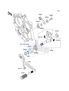 ER-6n ER650A8F GB XX (EU ME A(FRICA) drawing Gear Change Mechanism