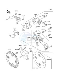 KX450F KX450FCF EU drawing Rear Brake