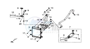 GTS 125I ABS drawing RADIATOR