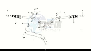 HD 300I ABS (LS30W2-EU) (E5) (M1) drawing HANDLE