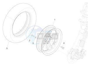 PRIMAVERA 50 2T NOABS E2-E3 (EMEA, APAC) drawing Front wheel