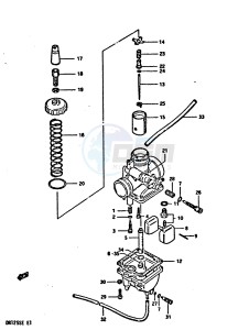 DR125S (E2) drawing CARBURETOR