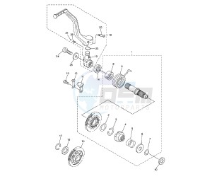 WR F 450 drawing KICK STARTER