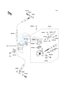 KLX 140 A [KLX140] (A8F-A9FA) A8F drawing FRONT MASTER CYLINDER