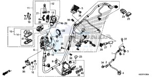 SH300AG TRX250T Europe Direct - (ED) drawing WIRE HARNESS