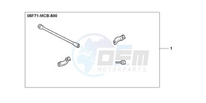 XL650V TRANSALP drawing HANDLE BRIDGE