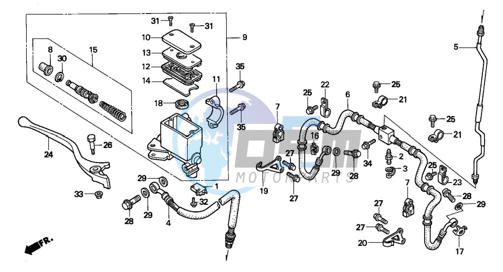 FR. BRAKE MASTER CYLINDER