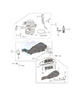 KISBEE 50 N drawing CARBURETTOR