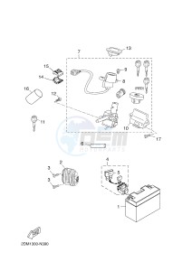 YP125R X-MAX125 (2DM1 2DM1) drawing ELECTRICAL 1