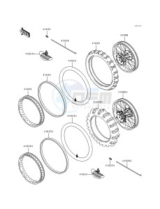 KX 500 E [KX500] (E9) [KX500] drawing WHEELS_TIRES