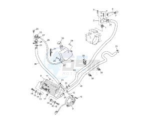 YP R X-MAX ABS 250 drawing COOLING SYSTEM