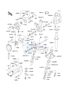 JF 650 A [X2] (A6-A9) [X2] drawing HANDLE POLE