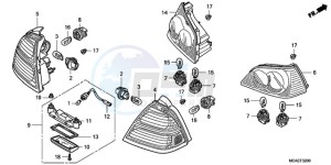 GL18009 E / MKH drawing REAR COMBINATION LIGHT