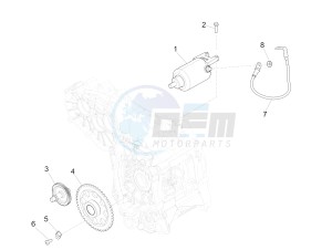 MP3 300 LT Sport ABS drawing Starter - Electric starter