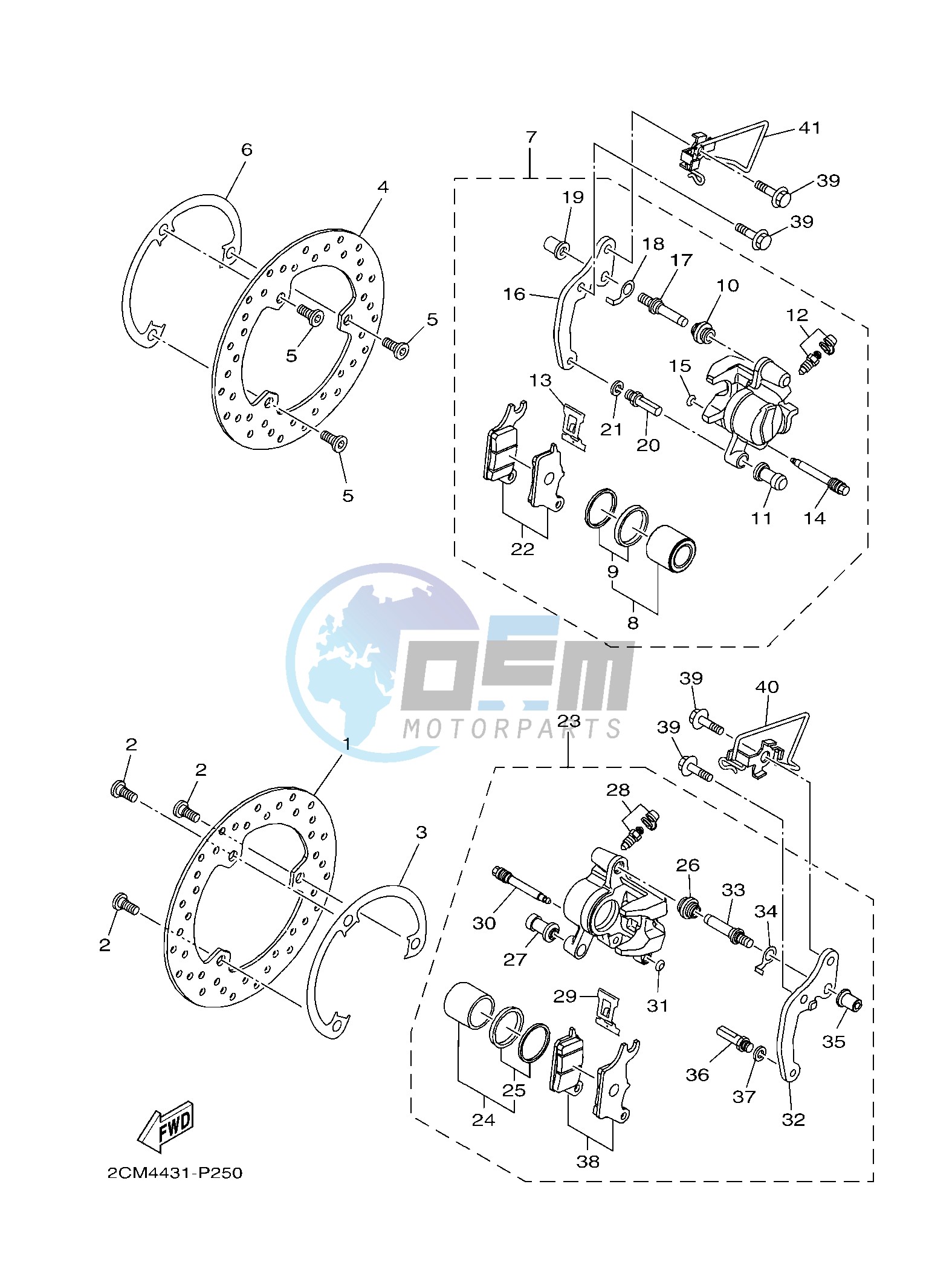 FRONT BRAKE CALIPER