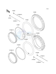 KL 125 D [KLR125] (D20-D22) [KLR125] drawing WHEELS_TIRES