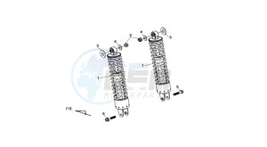 MAXSYM 400 EFI drawing REAR SUSPENSION