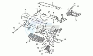 California III 1000 Carburatori Carenato Carburatori Carenato drawing Foot rests