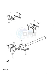 RM125 1983 drawing STAND - FOOTREST