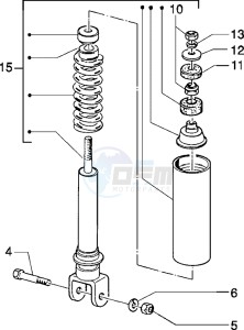 Typhoon 50 XR drawing Rear Shock absorber