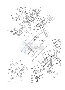 MT09A MT09 ABS 900 (2DRH) drawing FENDER