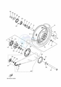 MT-10 MTN1000D (BGG6) drawing REAR WHEEL