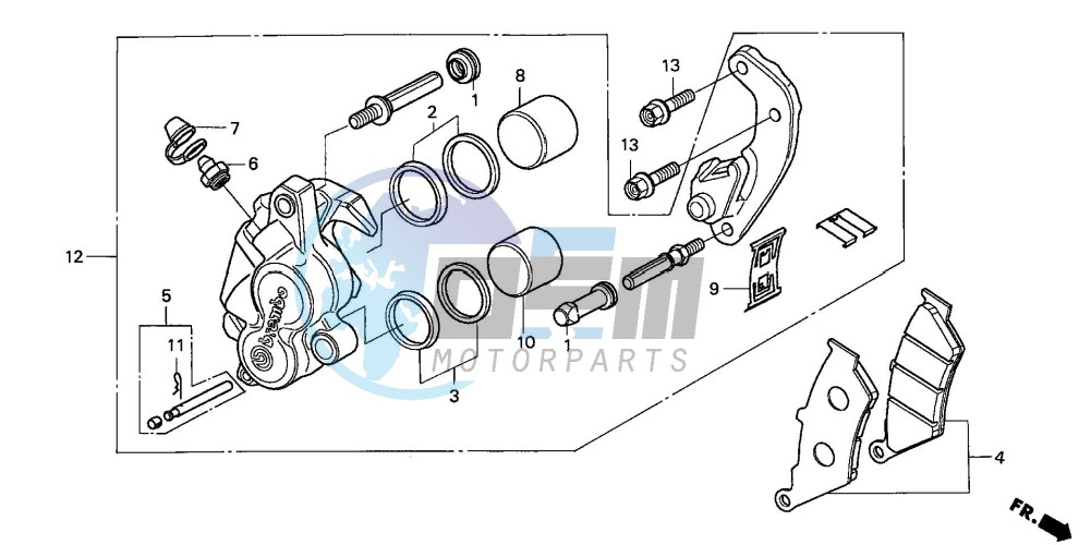 FRONT BRAKE CALIPER (2)