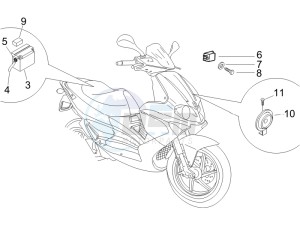 Runner 50 Pure Jet drawing Remote control switches - Battery - Horn