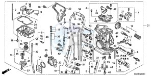 CRF250XB CRF250X ED drawing CARBURETOR