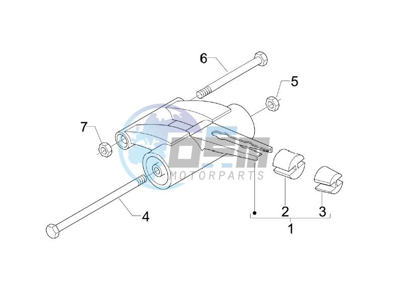 Swinging arm