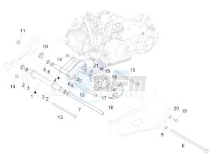 PRIMAVERA 125 4T 3V IE ABS-NOABS E3-E4 (EMEA) drawing Swinging arm