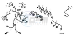 CBR1000RRA UK - (E / HRC MKH) drawing SUB HARNESS (CBR1000RR)