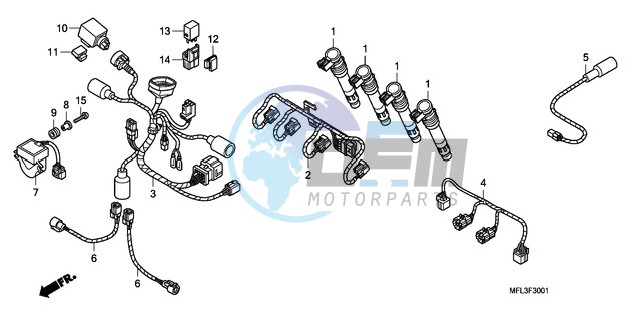 SUB HARNESS (CBR1000RR)