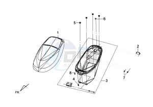 SYMMETRY 25KMH 50 drawing HELMET BOX