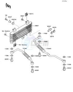 ZX 1000 B [NINJA ZX-10] (B3) [NINJA ZX-10] drawing OIL COOLER