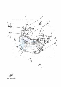 YP125RA XMAX 125 ABS (B9Y4) drawing M. CYLINDER FOR DISK BRAKE