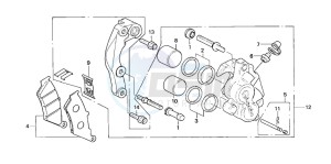 NX500 DOMINATOR drawing FRONT BRAKE CALIPER (2)