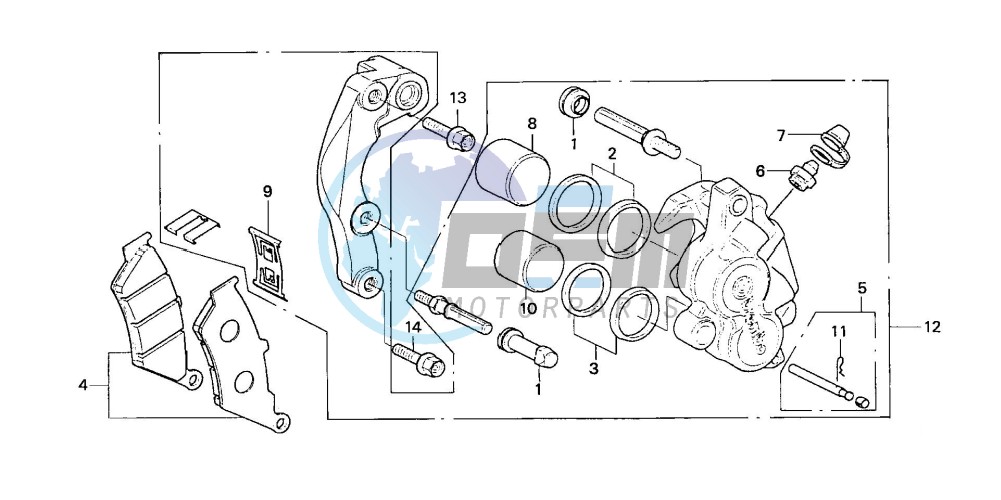 FRONT BRAKE CALIPER (2)