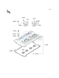 ZG 1000 A [CONCOURS] (A15-A19) [CONCOURS] drawing CYLINDER HEAD COVER